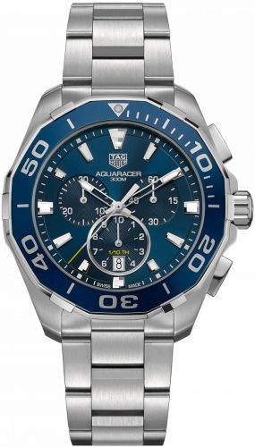 TAG Heuer Aquaracer 300M Quartz Chronograph 43 Stainless Steel / Blue / Bracelet